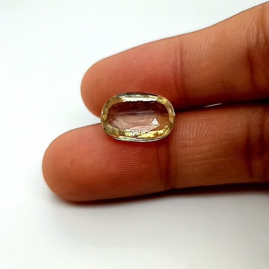 Yellow Sapphire (Pukhraj) 6.33 Ct Best Quality Yellow Sapphire (Pukhraj) 6.33 Ct Best Quality